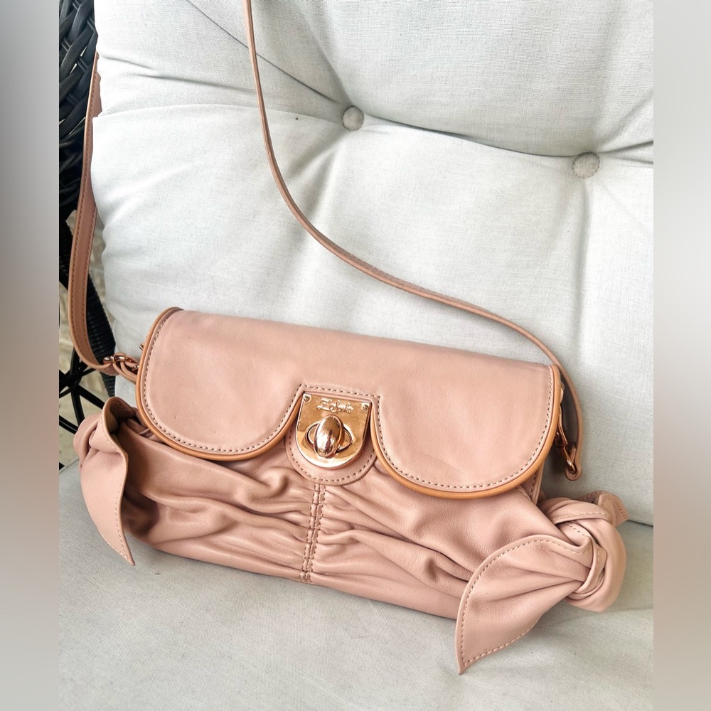 RARE Z Spoke by Zac Posen Light Pink Leather Shoulder/Crossbody Purse.